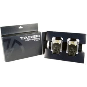 dual pack of taser X26P replacement cartridges in packaging