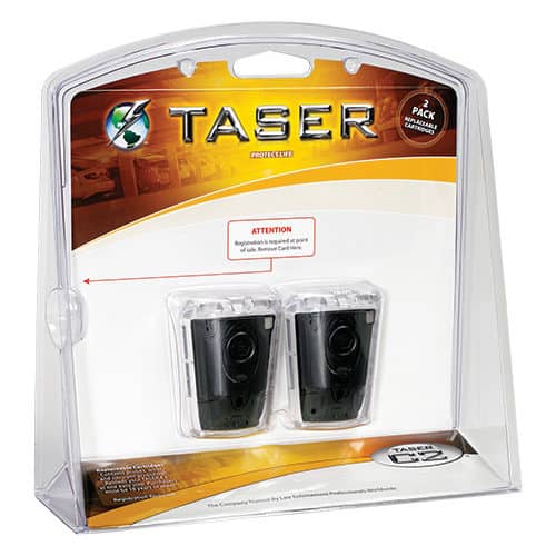 taser bolt C2 pulse dual replacement cartridges in package