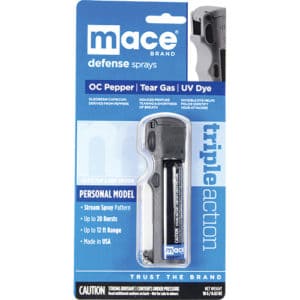 Mace triple action personal pepper spray in package