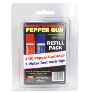 Mace pepper gun OC refill and practice refill in package