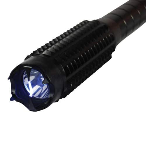Stun flashlight baton stun probes view