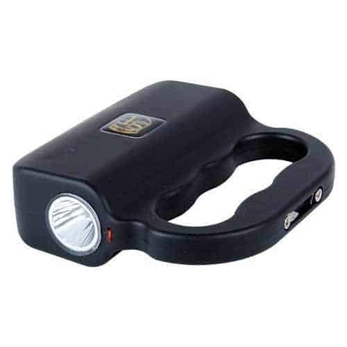 Black Talon stun gun flashlight view