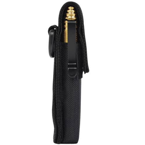 gold 12 inch expandable steel baton in holster