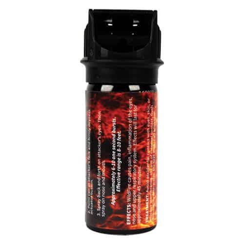Wildfire pepper gel 2oz back view