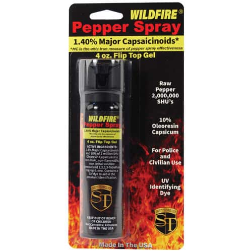 Wildfire pepper gel 4oz flip top in package