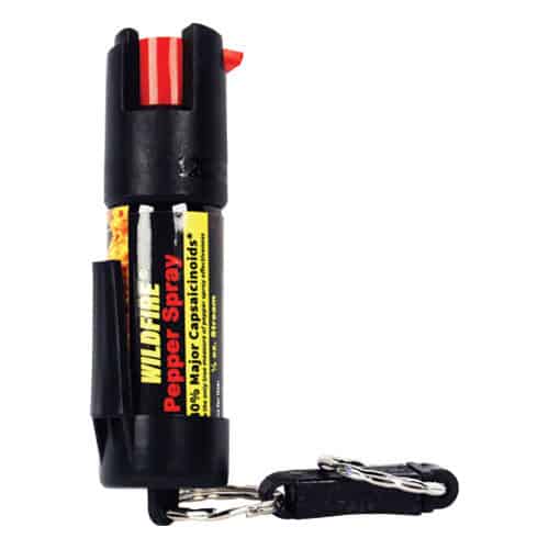 Quick release keyring Wildfire pepper spray front view