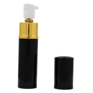 black Wildfire lipstick pepper spray cap off
