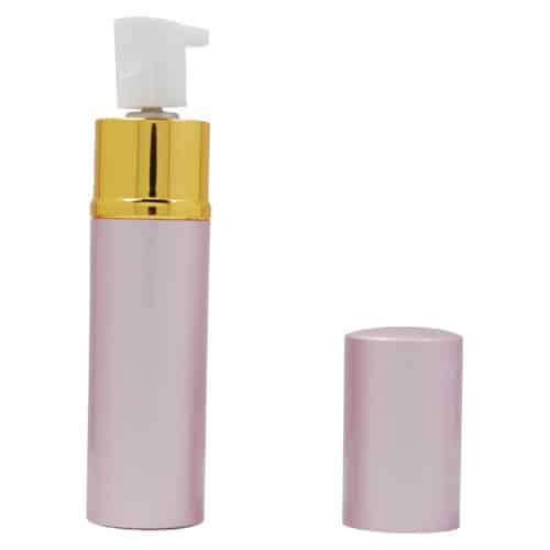 pink Wildfire lipstick pepper spray cap off