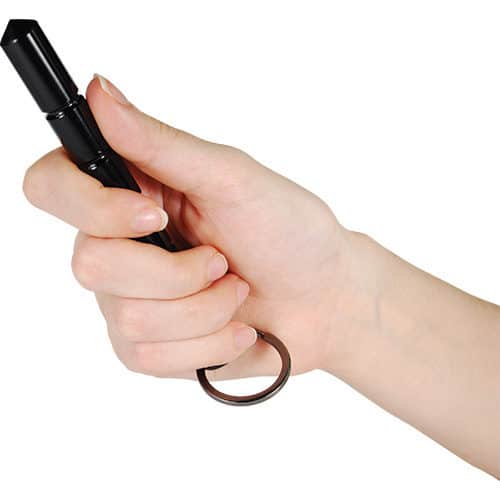 Black kubaton in hand