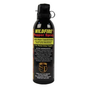 Wildfire pepper spray 16 oz fogger pistol grip front view