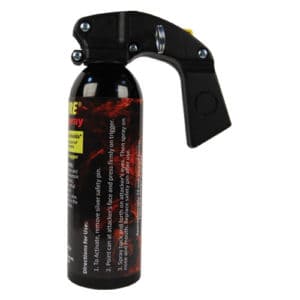 Wildfire pepper spray 16 oz fogger pistol grip side view