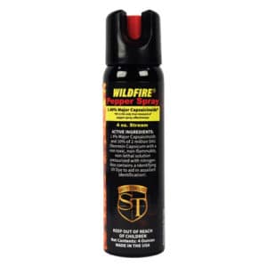 Wildfire pepper spray 4oz stream front view