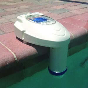 pool alarm in the water view