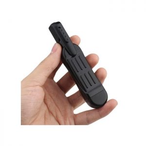 clip on hd camera with dvr held in a hand