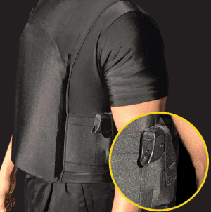 safe-t-shirtballistic plate carrier with holster highlighted