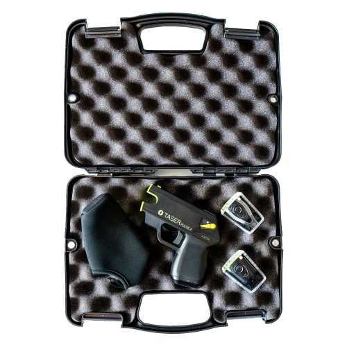 TASER PULSE 2 OPEN CASE SHOWING CONTENTS